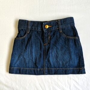 old navy dark wash denim skirt 3T toddler girls